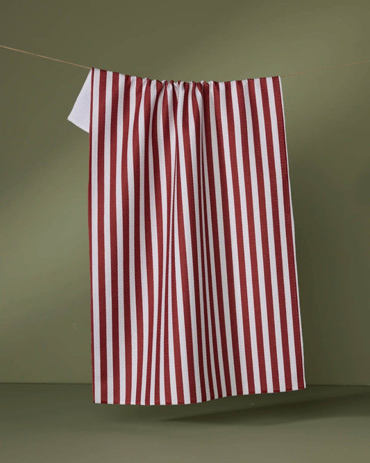 Ribbon Red Tea Towel - Purpose + Passion Boutique