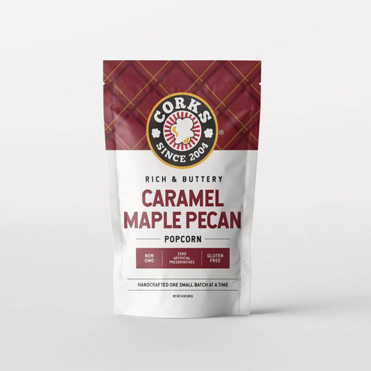 Rich and Buttery Caramel Maple Pecan Popcorn - 8oz - Purpose + Passion Boutique