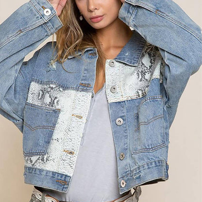 Ripped Jean Jacket - Purpose + Passion Boutique