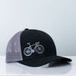 Road Bike Black Trucker Hat - Purpose + Passion Boutique