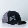 Road Bike Black Trucker Hat - Purpose + Passion Boutique