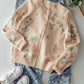 Romantic Beige Floral Print Cardigan - Purpose + Passion Boutique