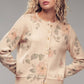Romantic Beige Floral Print Cardigan - Purpose + Passion Boutique