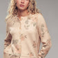 Romantic Beige Floral Print Cardigan - Purpose + Passion Boutique