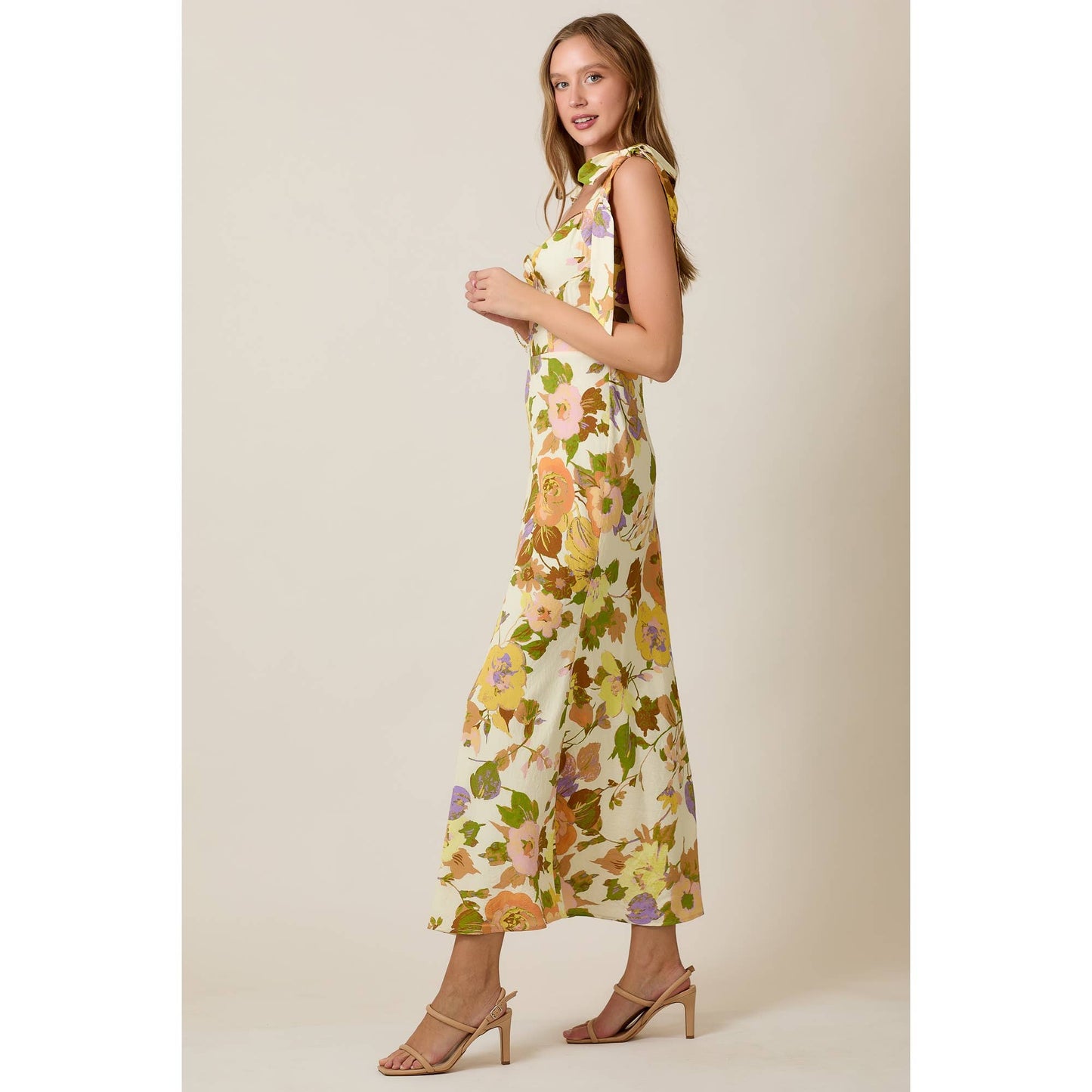 Romantic Vintage Floral Summer Midi Dress - Purpose + Passion Boutique