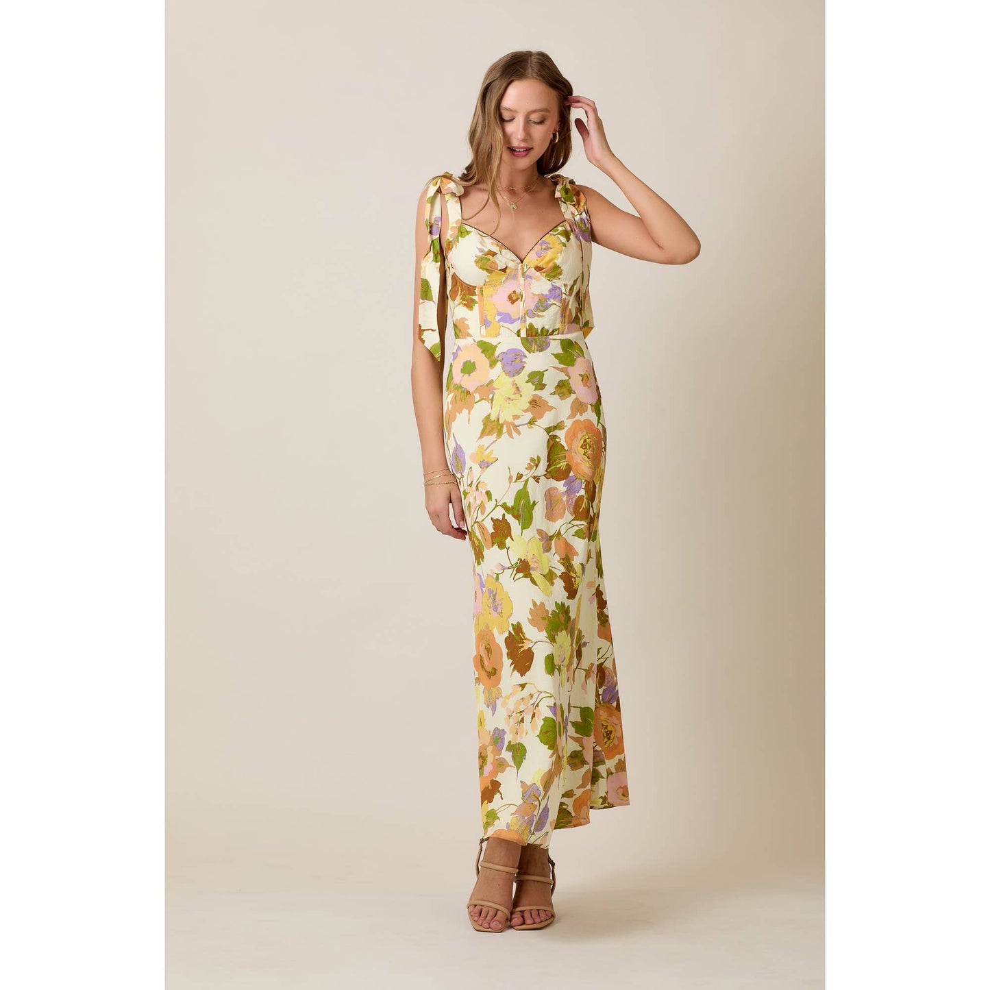 Romantic Vintage Floral Summer Midi Dress - Purpose + Passion Boutique