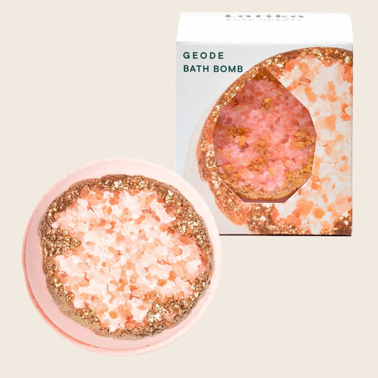 Rose Quartz Crystal Geode Bath Bomb - Purpose + Passion Boutique