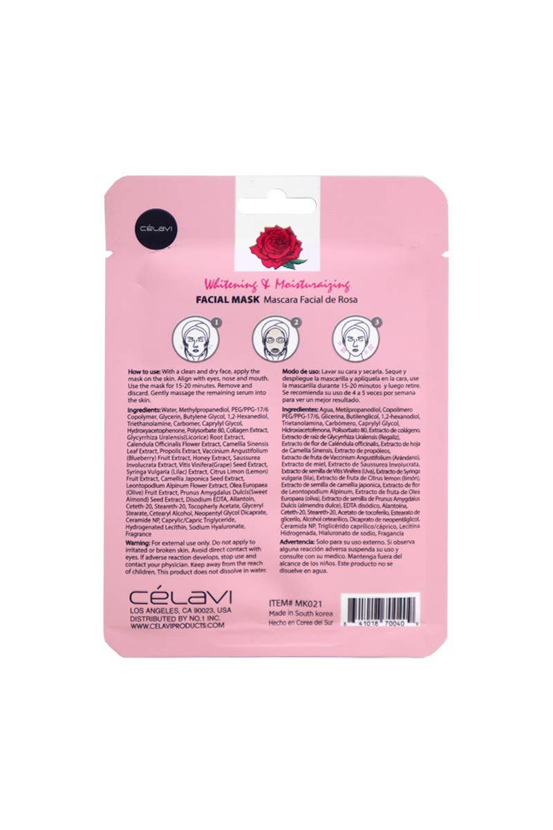 Rose Water Face Mask Sheet - Purpose + Passion Boutique