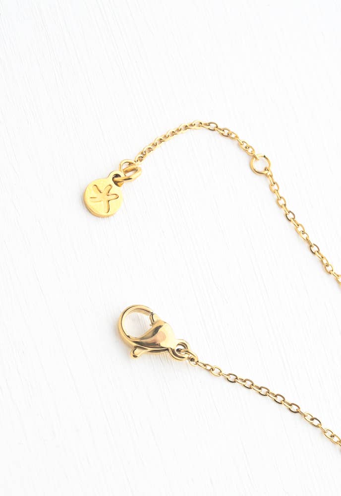 Rowen Leaf Necklace in Mint - Purpose + Passion Boutique