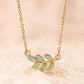 Rowen Leaf Necklace in Mint - Purpose + Passion Boutique