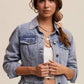 Ruffled Hem Light Denim Jacket - Purpose + Passion Boutique