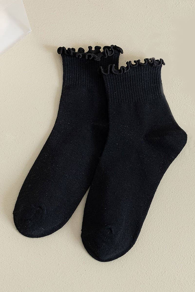 Ruffled Women's Ankle Sock - Purpose + Passion Boutique