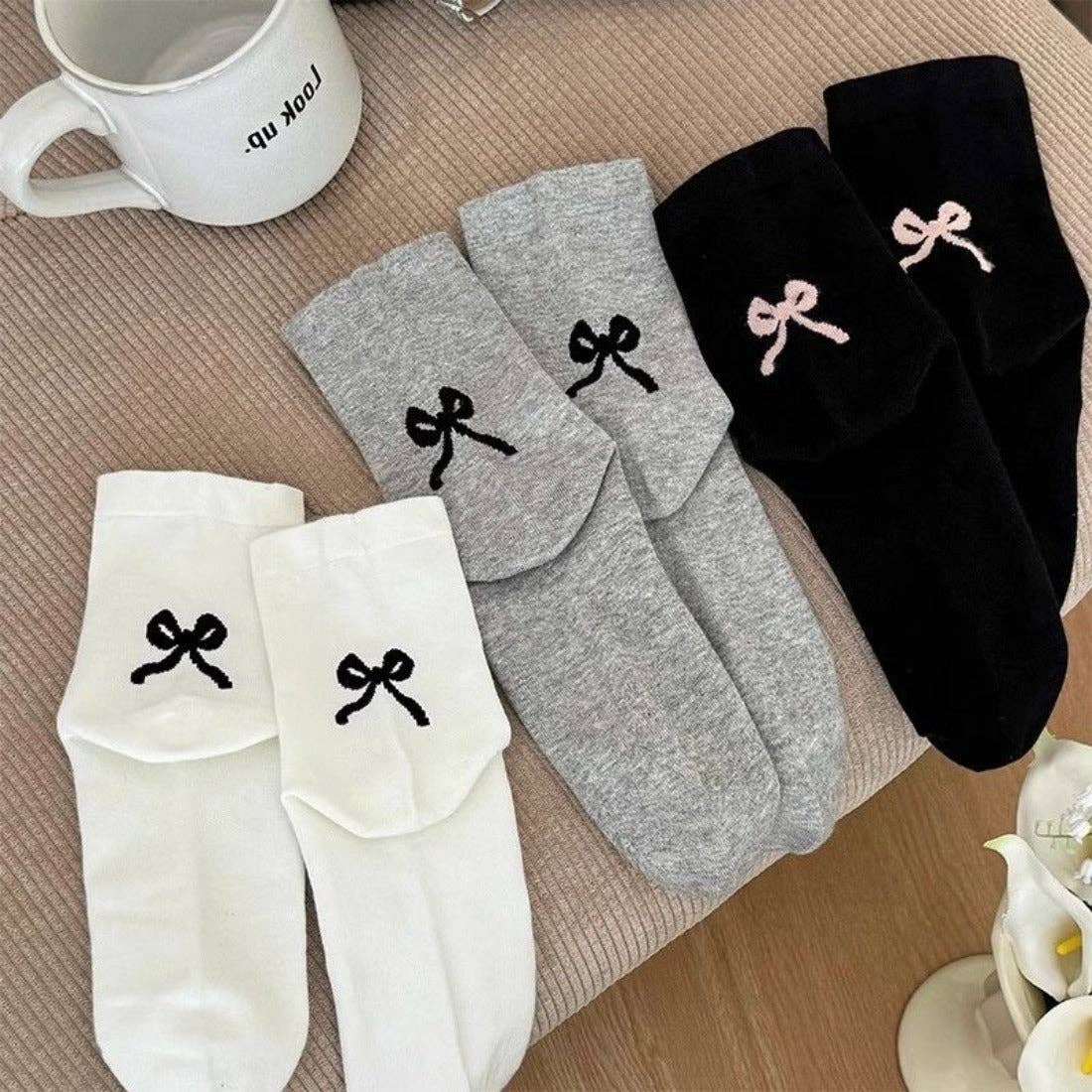 Rufia Bow Pattern Socks - Purpose + Passion Boutique