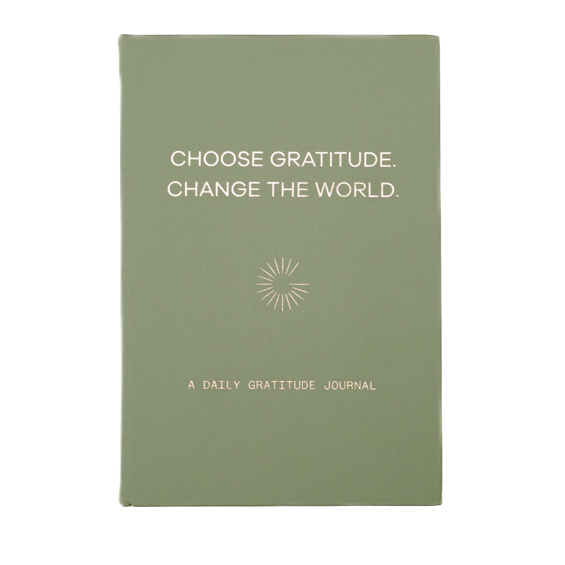 Sage Choose Gratitude Change the World Gratitude Journal - Purpose + Passion Boutique