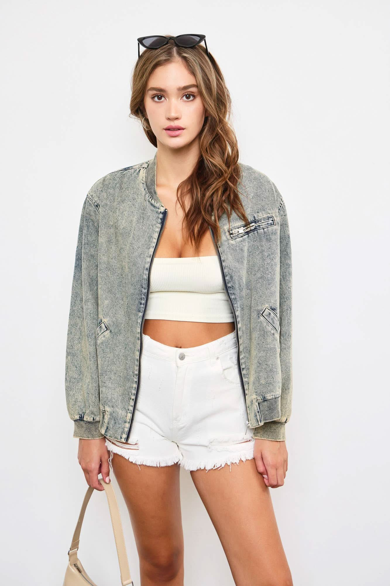 Sand Wash Denim Jacket - Purpose + Passion Boutique