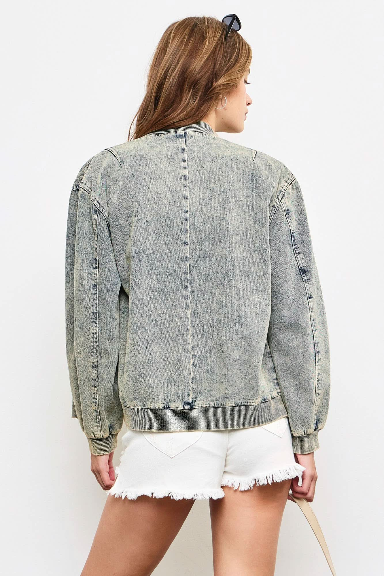 Sand Wash Denim Jacket - Purpose + Passion Boutique