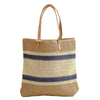Sarasota Straw Tote - Natural/Navy - Purpose + Passion Boutique