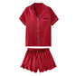 Satin Ruffled Loungewear Set (2pc) - Purpose + Passion Boutique
