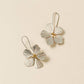 Sayuri Flower Silver Drop Earrings - Purpose + Passion Boutique