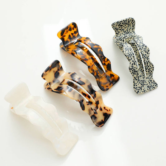 Scalloped Flat Claw Clip - Purpose + Passion Boutique