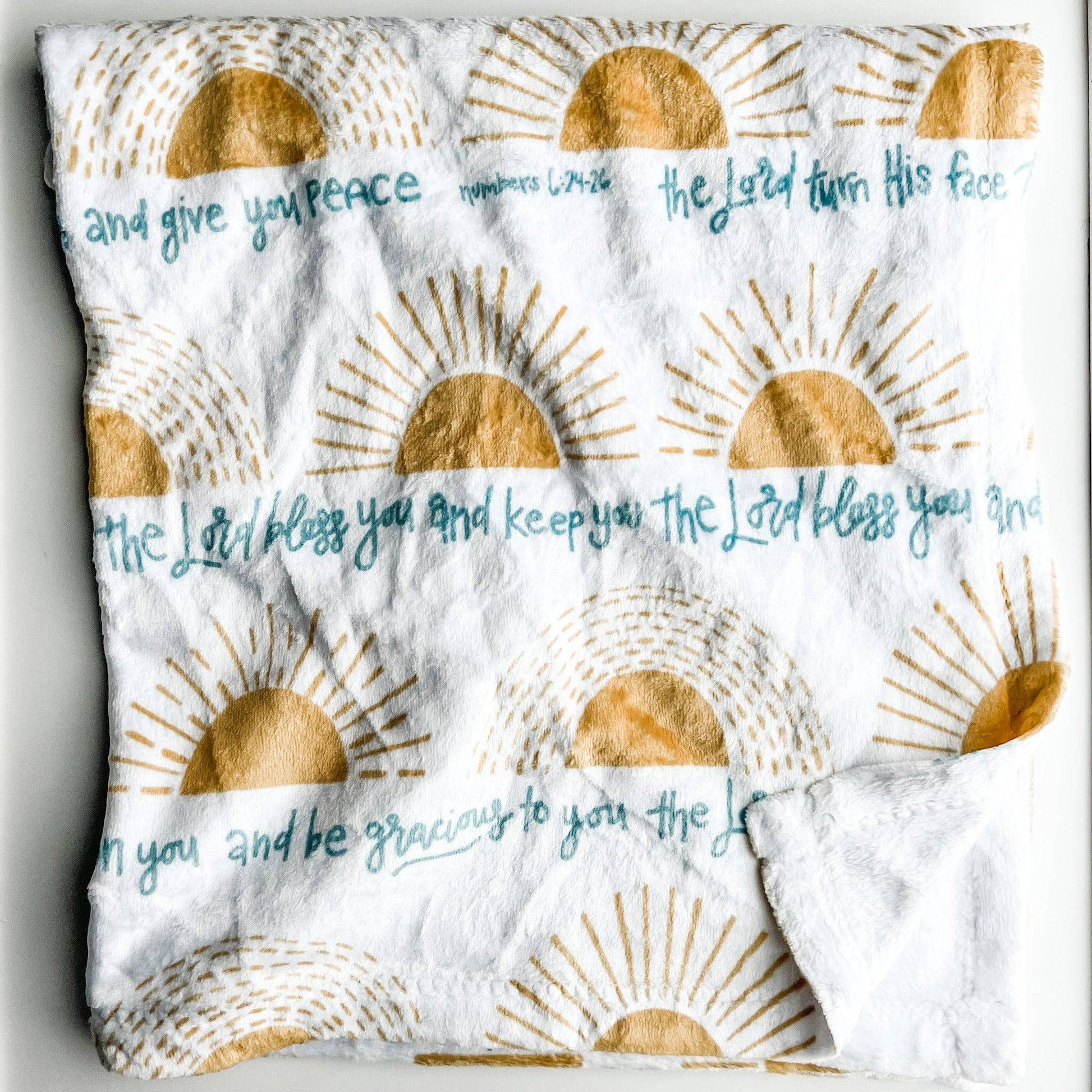 Scripture Blessing Minky Blanket - Purpose + Passion Boutique