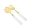 Set of 2 Gold Salad Severs With Acrylic Handles - Purpose + Passion Boutique