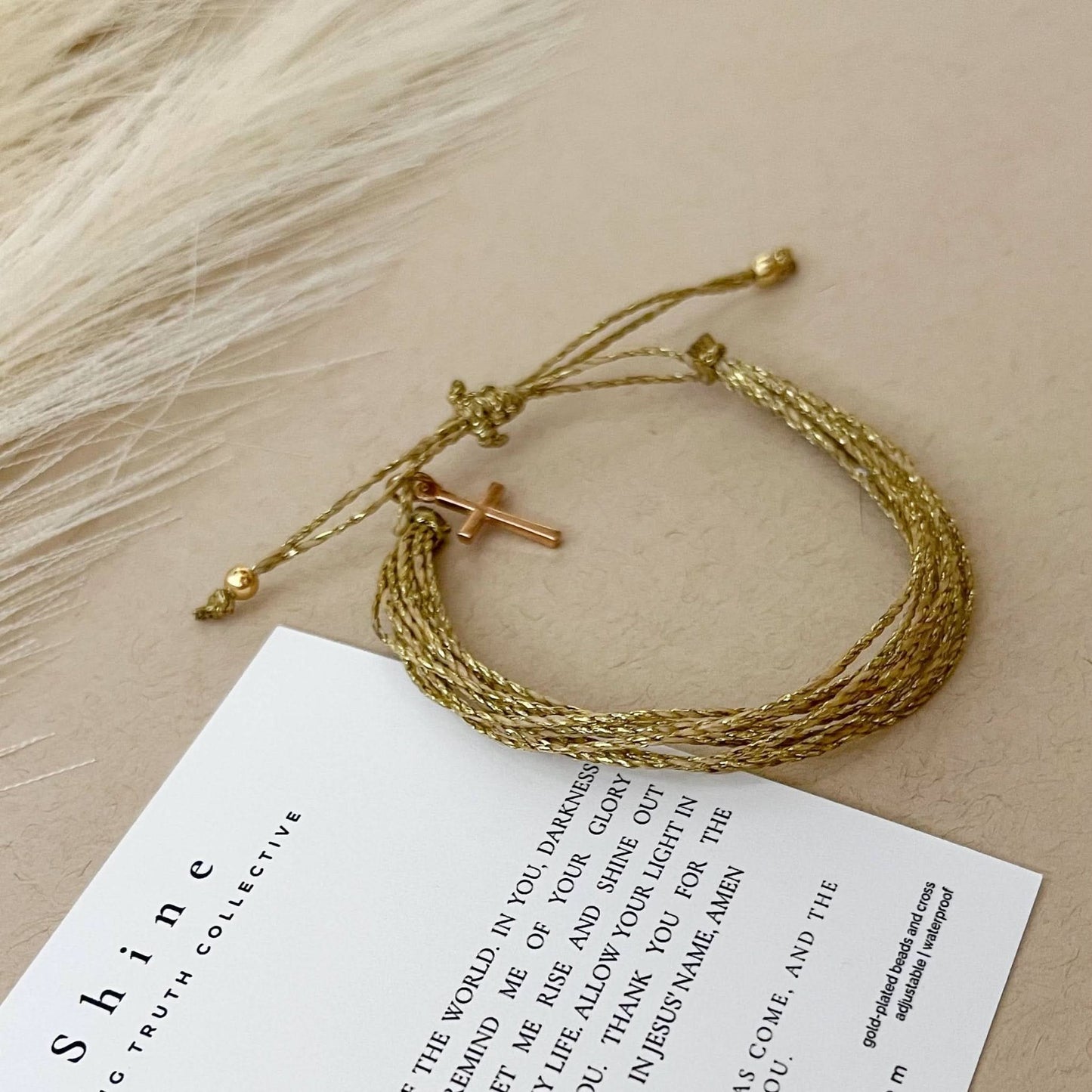 Shine Bracelet + Prayer Card - Purpose + Passion Boutique