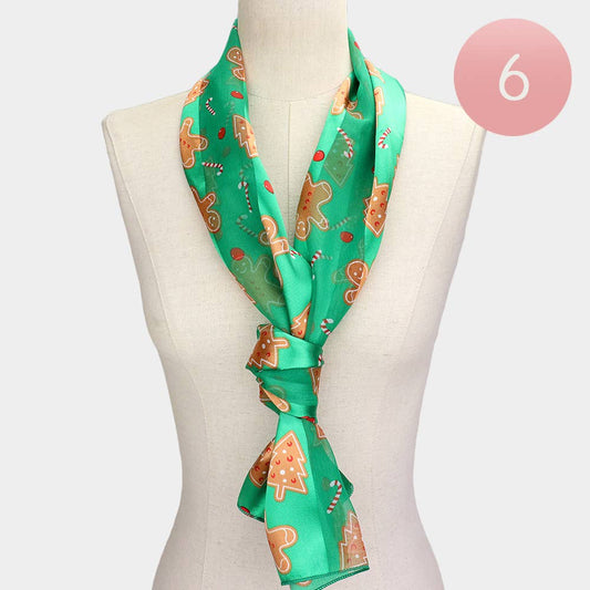 Silk Feel Holiday Scarf - Purpose + Passion Boutique