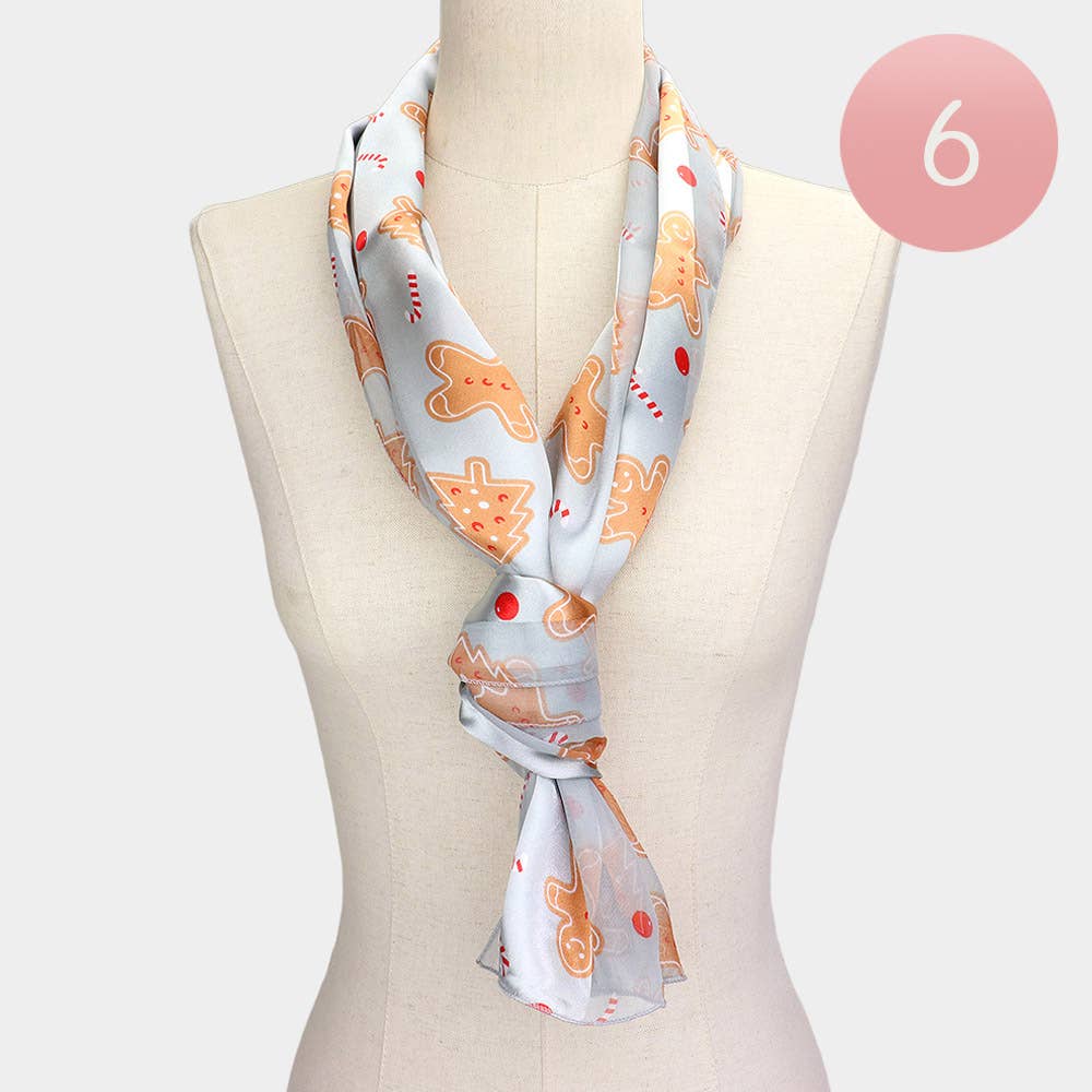Silk Feel Holiday Scarf - Purpose + Passion Boutique