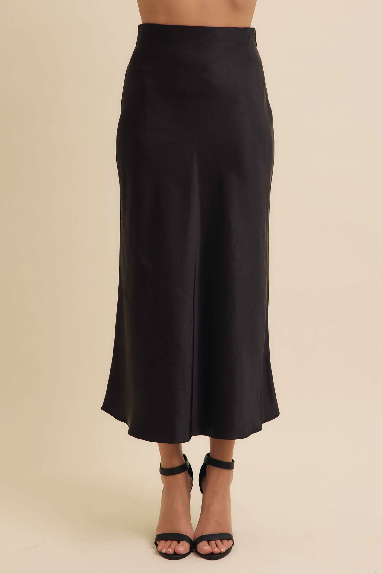 Silky Satain Bias Cut Maxi Skirt - Purpose + Passion Boutique