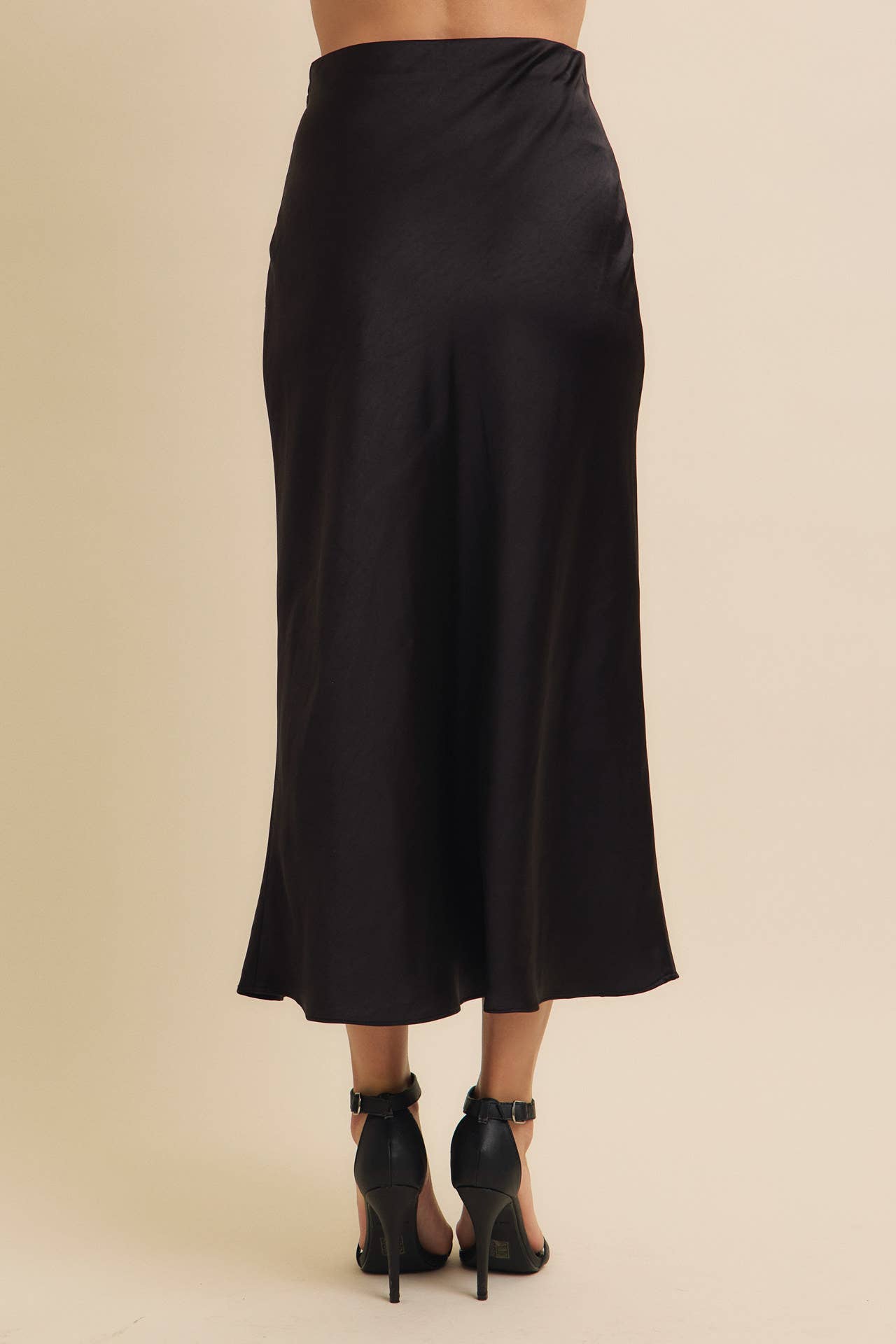 Silky Satain Bias Cut Maxi Skirt - Purpose + Passion Boutique