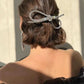 Silver Bow Barrette - Purpose + Passion Boutique