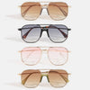 Simple Square Aviator Sunglasses - Purpose + Passion Boutique