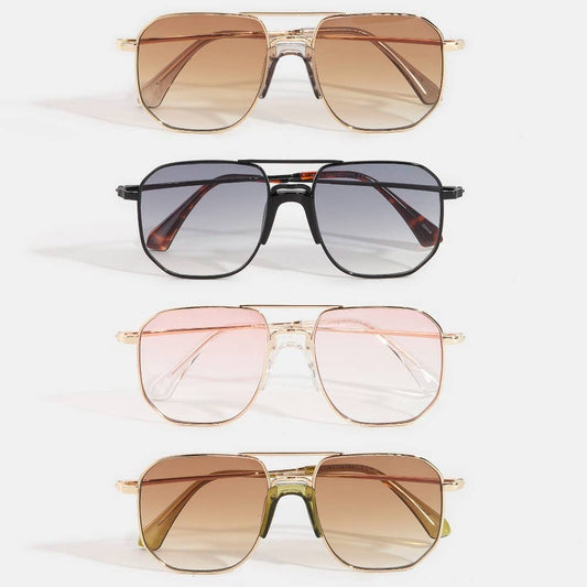 Simple Square Aviator Sunglasses - Purpose + Passion Boutique