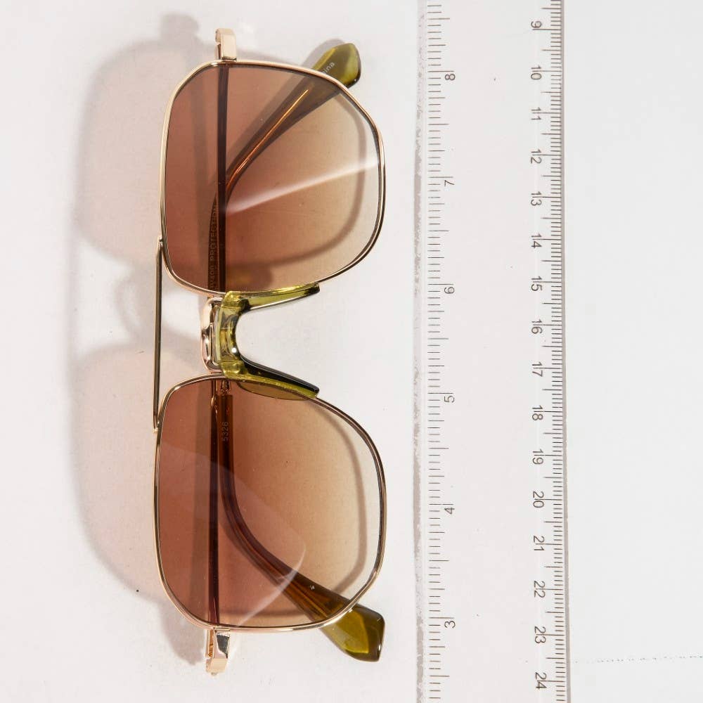 Simple Square Aviator Sunglasses - Purpose + Passion Boutique