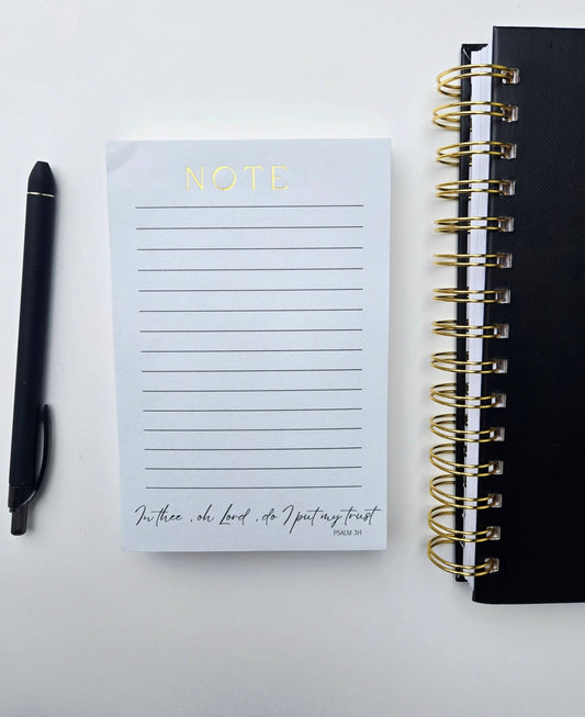 Simple "Trust" Notepad - Chunky Notepad - Purpose + Passion Boutique