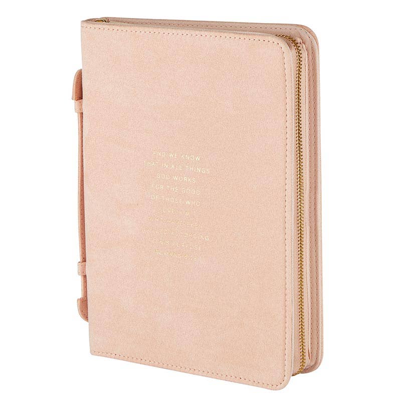 Simply Faith Bible Cover - Romans 8:28 - Purpose + Passion Boutique