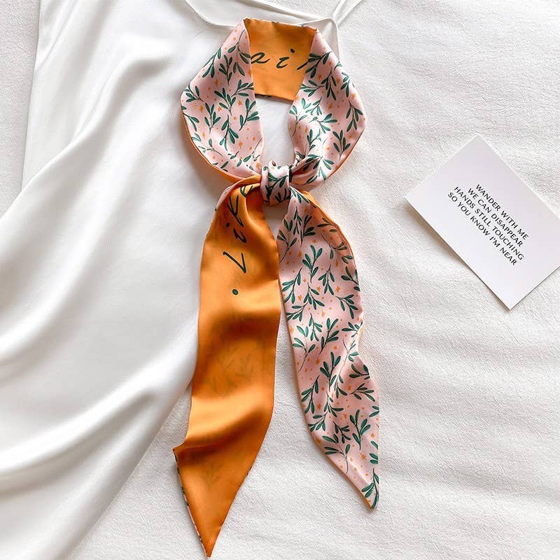 Skinny Twilly Necktie Scarf Wrap - Purpose + Passion Boutique