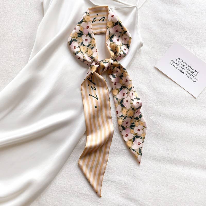 Skinny Twilly Necktie Scarf Wrap - Purpose + Passion Boutique