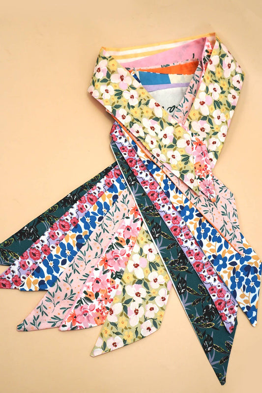 Skinny Twilly Necktie Scarf Wrap - Purpose + Passion Boutique