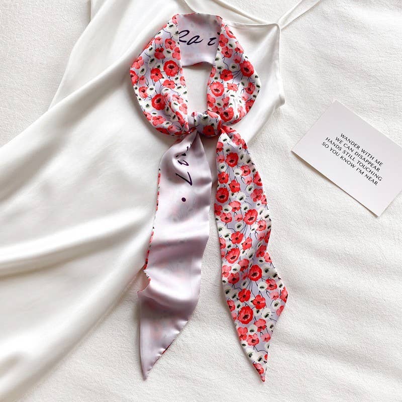 Skinny Twilly Necktie Scarf Wrap - Purpose + Passion Boutique