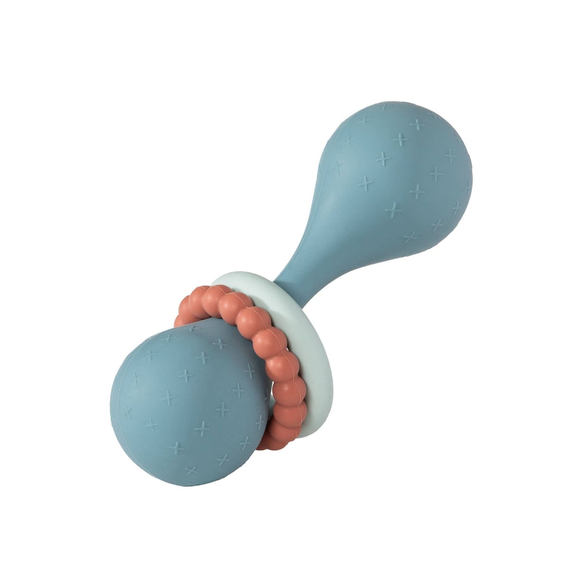 Slate Blue Simply Silicone Rattle - Purpose + Passion Boutique