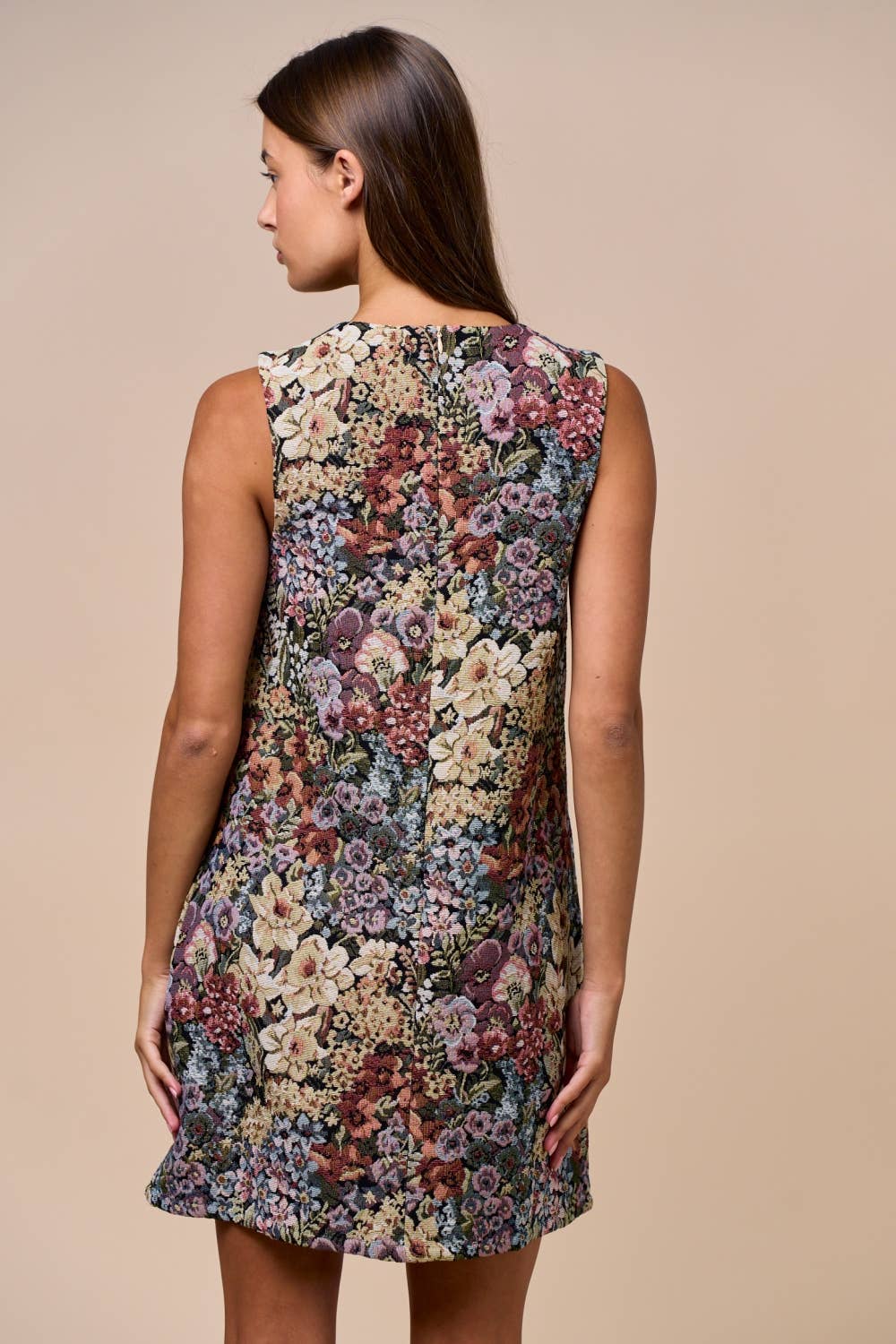 Sleeveless Black Floral Dress - Purpose + Passion Boutique