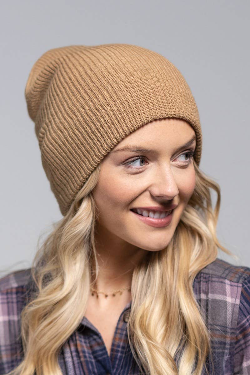 Slouchy Knit Beanie - Purpose + Passion Boutique