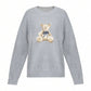 Slouchy Teddy Bear Grey Cozy Sweater - Purpose + Passion Boutique