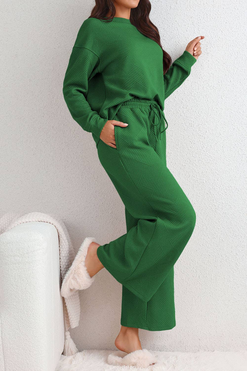 Slouchy Ultra Loose Textured (2pcs) - Purpose + Passion Boutique