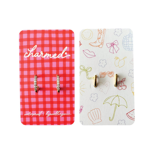 Small Sparkle Hoop Earrings - Purpose + Passion Boutique