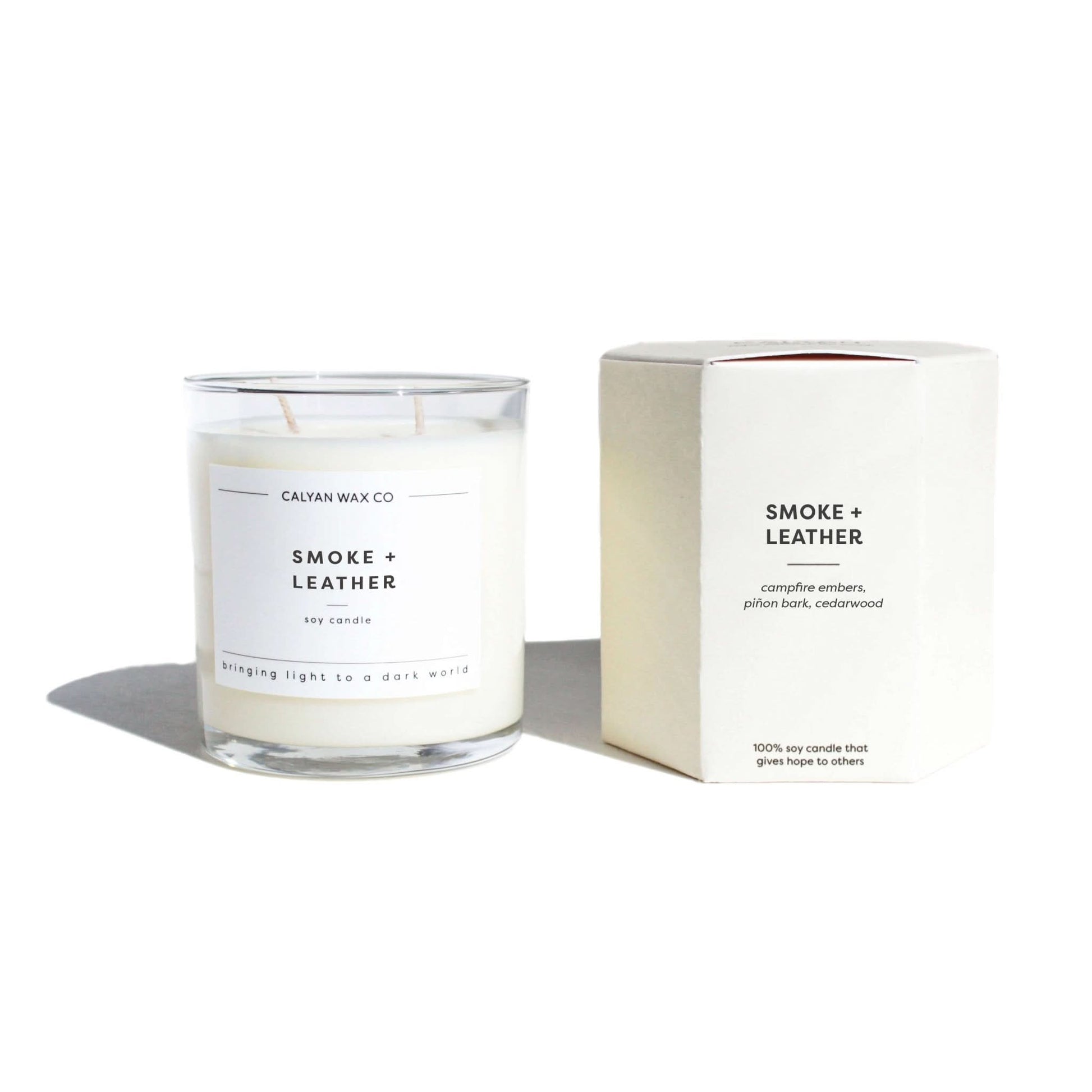 Smoke + Leather Soy Candle - Purpose + Passion Boutique