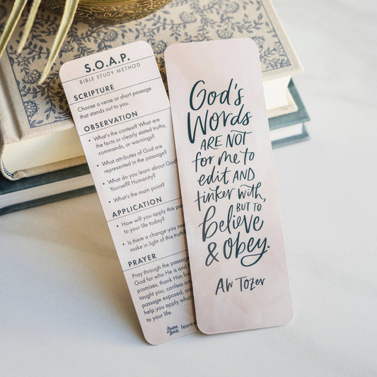 SOAP Bible Study Bookmark - Purpose + Passion Boutique