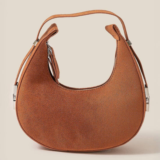 Soft Circle Brown Hand Bag - Purpose + Passion Boutique